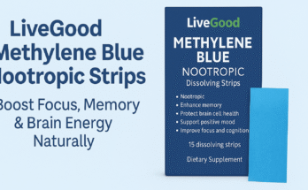 LiveGood Methylene Blue Nootropic Strips – Boost Focus, Memory & Brain Energy Naturally