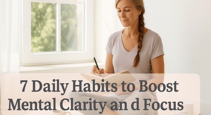 7 Daily Habits to Boost Mental Clarity and Focus