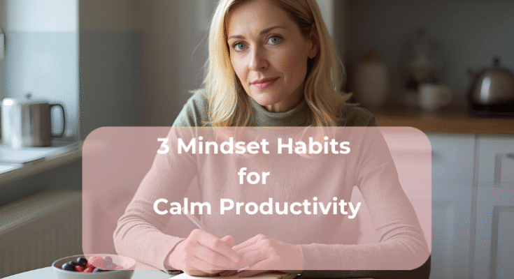 3 Mindset Habits for Calm Productivity 3 Mindset Habits for Calm Productivity