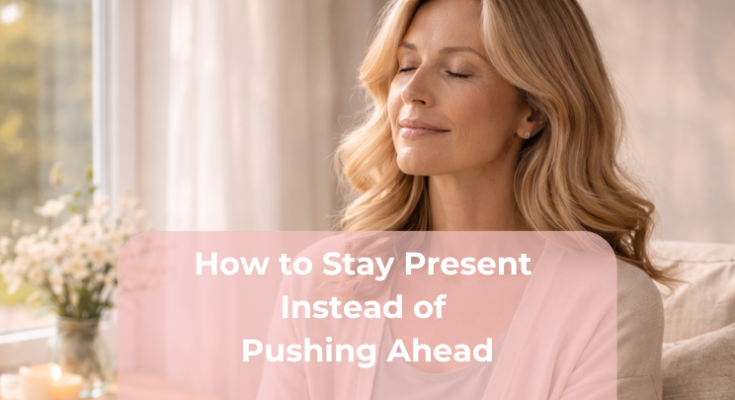 How to Stay Present Instead of Pushing Ahead How to Stay Present Instead of Pushing Ahead