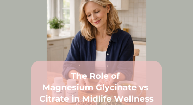 The Role of Magnesium Glycinate vs Citrate in Midlife Wellness