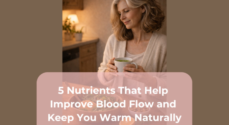 5 Nutrients That Help Improve Blood Flow and Keep You Warm Naturally 5 Nutrients That Help Improve Blood Flow and Keep You Warm Naturally