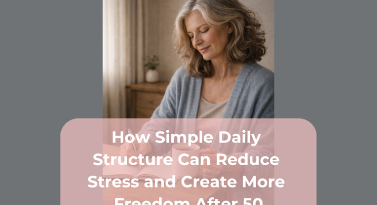 How Simple Daily Structure Can Reduce Stress and Create More Freedom After 50