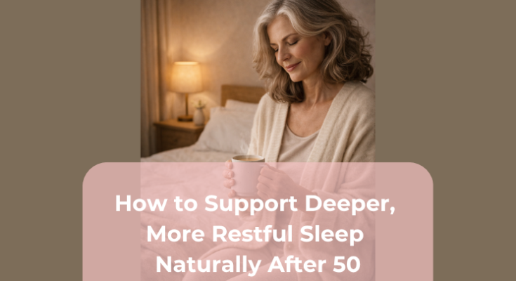 How to Support Deeper, More Restful Sleep Naturally After 50