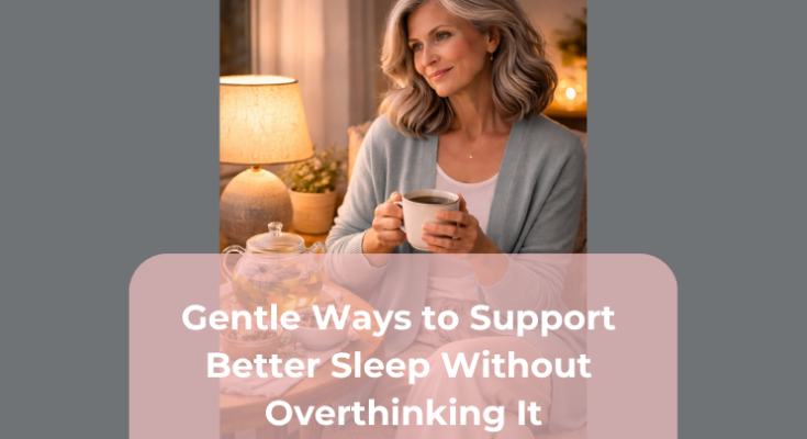 Gentle Ways to Support Better Sleep Without Overthinking It Gentle Ways to Support Better Sleep Without Overthinking It