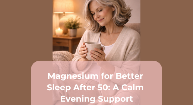 Magnesium for Better Sleep After 50: A Calm Evening Support