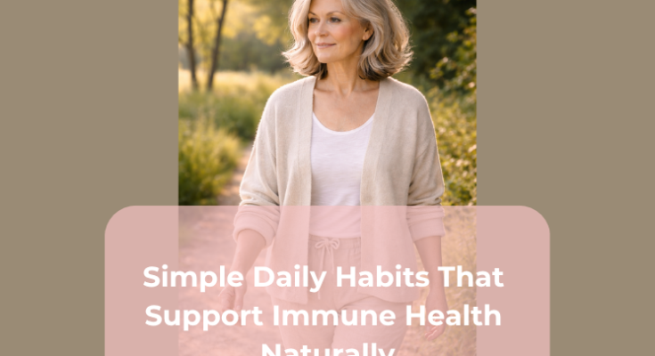 Simple Daily Habits That Support Immune Health Naturally